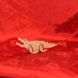 Dřevěné mini 3D puzzle - Krokodýl