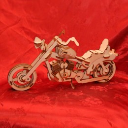 Dřevěné 3D puzzle - Motorka "Harley Davidson"