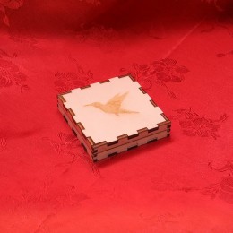Dřevěná krabička na šperk Kolibřík
