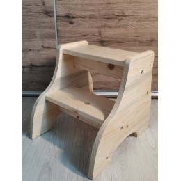 Dřevěné schůdky / stolička multifunkční dřevěná smrková
